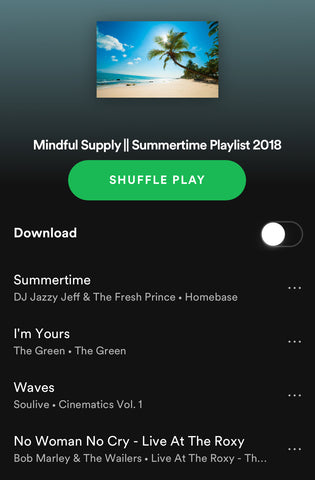 Mindful Supply Summer Playlist