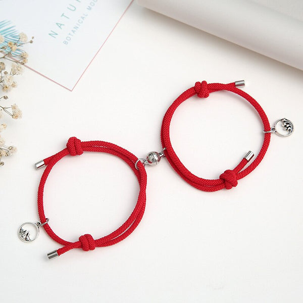 2pcs/Set Paired Adjustable Bracelet For Lovers