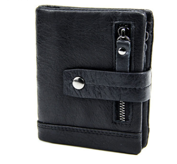 HUMERPAUL Genuine Leather Wallet Fashion Men Coin Purse Small Card Holder PORTFOLIO Portomonee Male Walet for Friend Money Bag