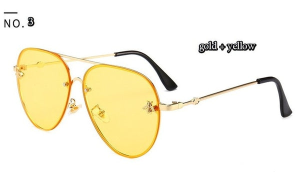 Luxury Bee Pilot Sunglasses