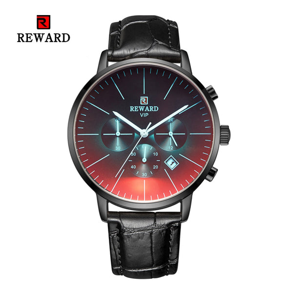 2019 New Fashion Color Bright Glass Watch Men Top Luxury Brand Chronograph