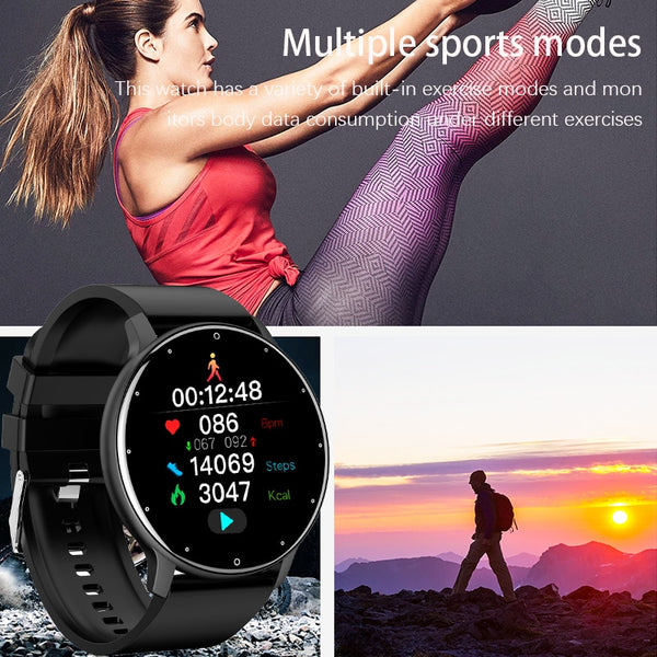 New Smart Watch Men Full Touch Screen Sport Fitness Watch