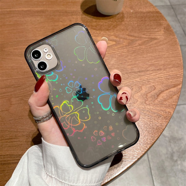 Laser Gradient Pattern Case For iPhone
