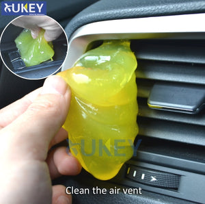 Car Keyboard Cleaner Glue Gel Interior Panel Air Vent Outlet Dashboard Dust Magic Cleaning Tool Laptop Sponge Mud Remover