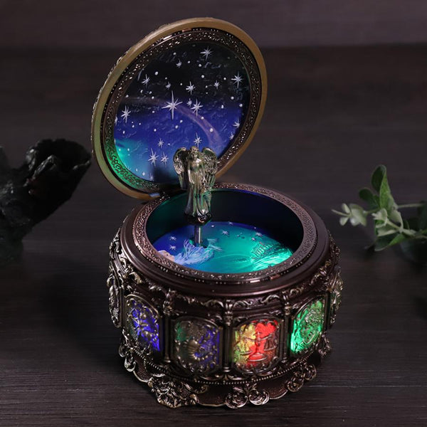 12 Constellations Music Box Rotating Goddess Baby Music Box With Twinkling LED Light