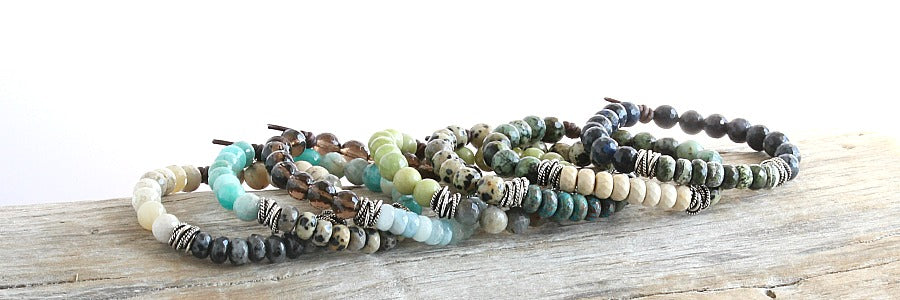 Gemstone Stack Bracelets
