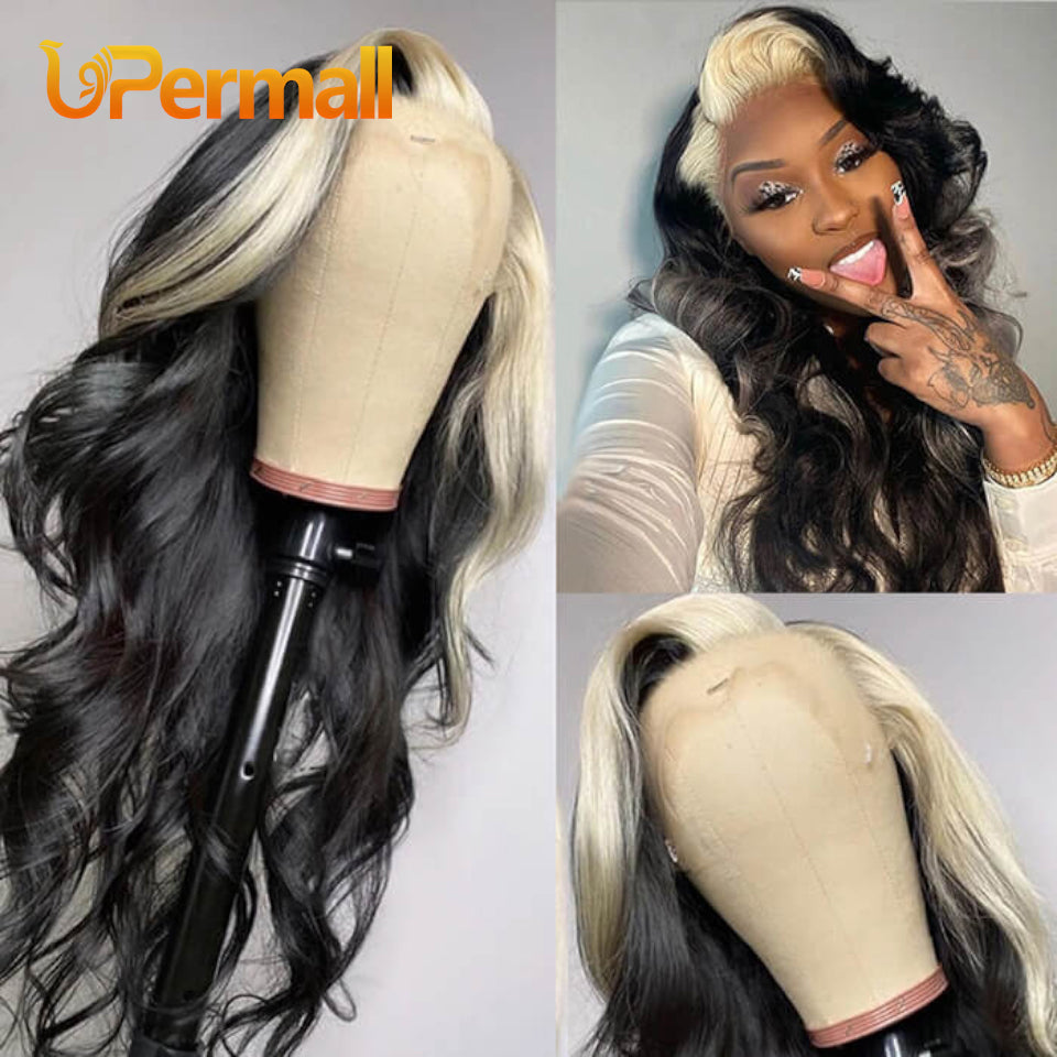 lace front wigs skunk stripe