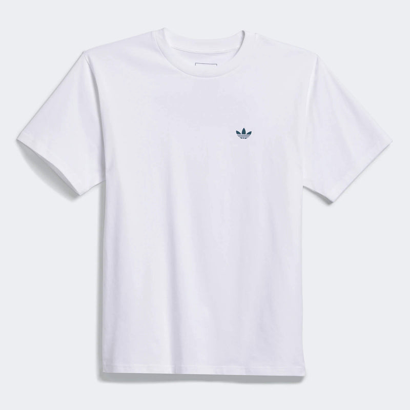 Adidas 4.0 Logo Short Sleeve T-Shirt White Legacy Teal