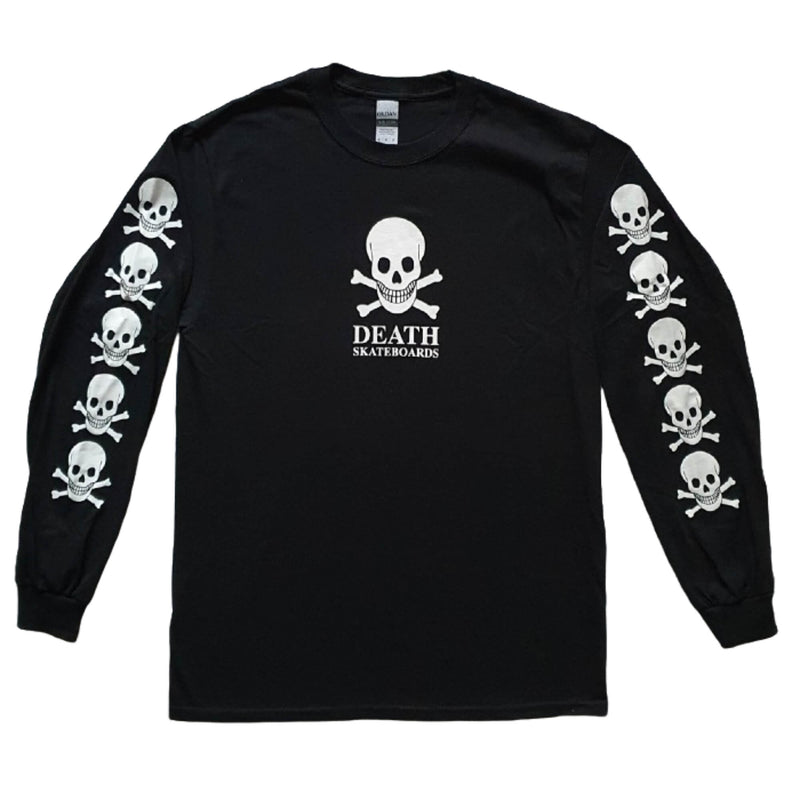 Death Skateboards OG Multi Skull Long Sleeve T-Shirt Black