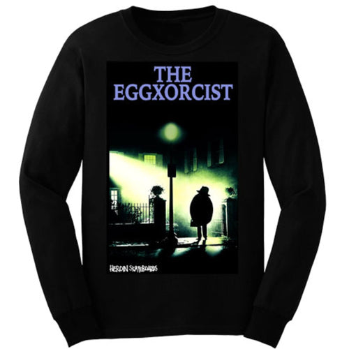 Heroin Skateboards Eggxorcist Long Sleeve T-Shirt Black