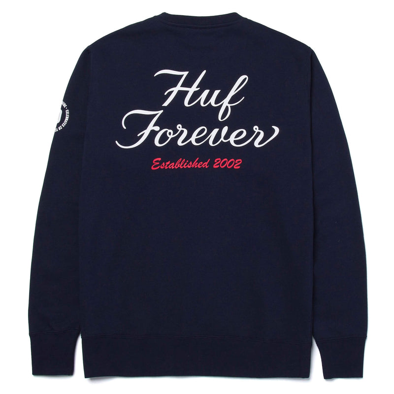 HUF Forever Crew Neck Sweatshirt Navy