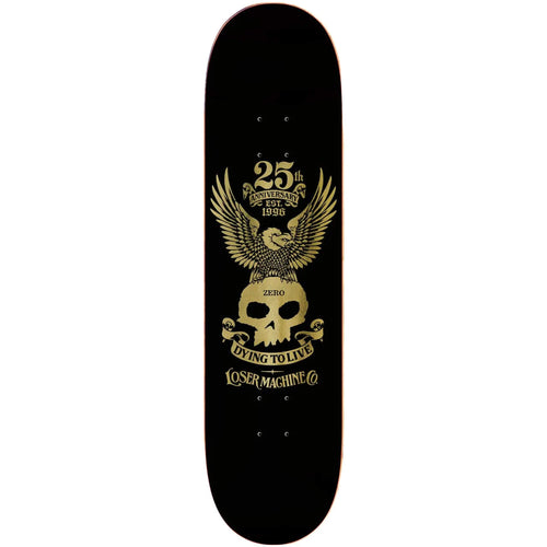 Loser machine X Zero Skateboards Anniversary Deck Gold 8.25"