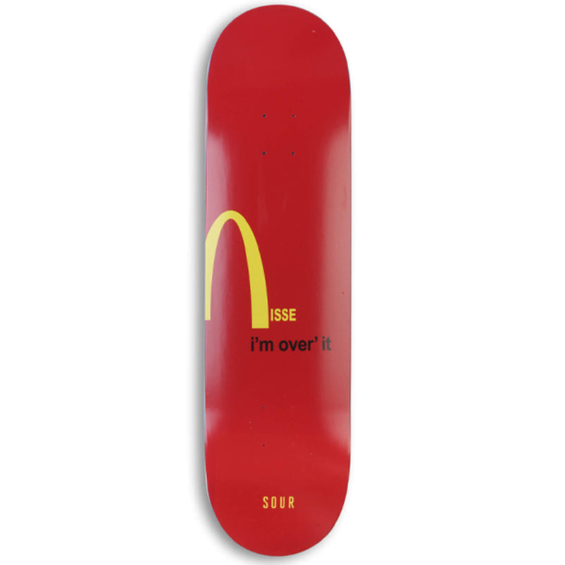 Sour Solution Nisse Over It Skateboard Deck 8.375" Red