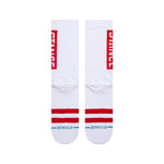 Stance OG Staple Socks White Red