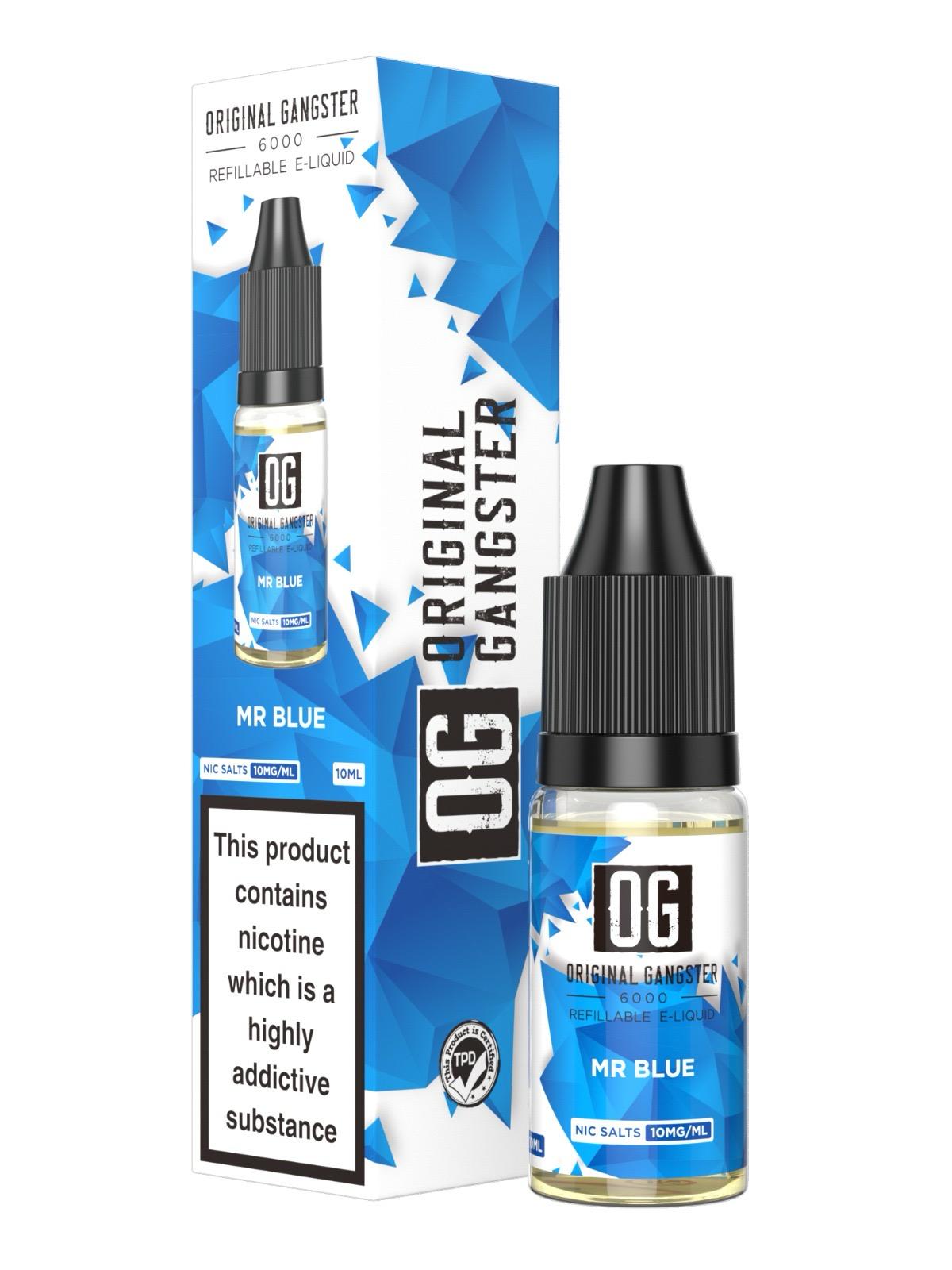 OG Original Gangster 6000 Salt 10ml ( Box of 10 ) - Mcr Vape Distro