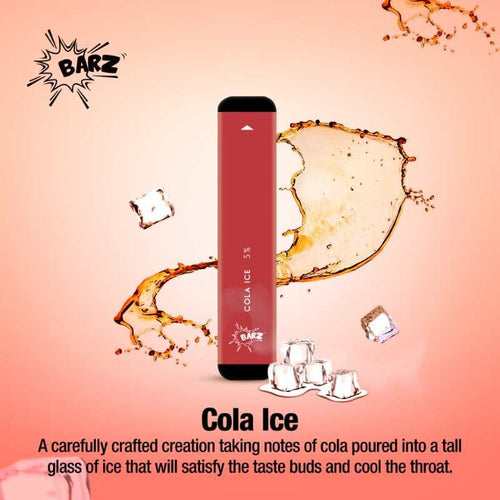 barz cola ice vape 300 puffs