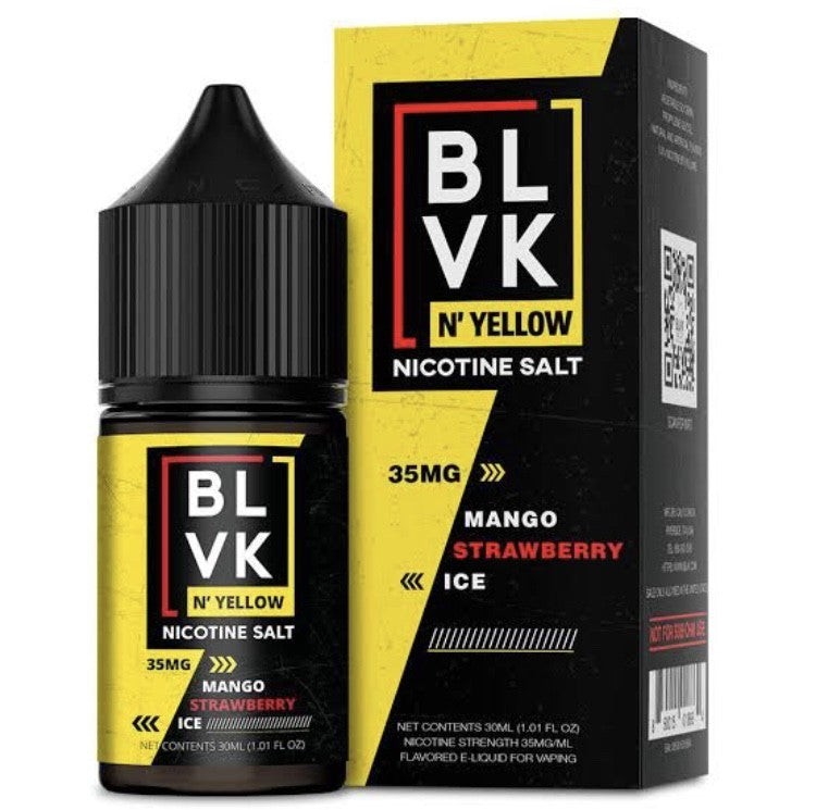 BLVK & Yellow Nic Salt - Mango Strawberry Ice