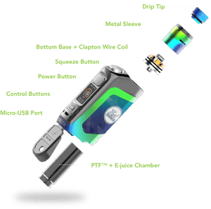 delta kit revenant vape infographic of mod