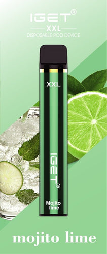 iget xxl 1800 pufs mojito lime vape