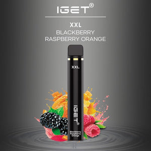 IGET XXL Vape - Blackberry Raspberry Orange (1800 Puffs)