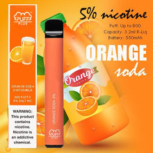 Load image into Gallery viewer, puff bar plus orange soda 
