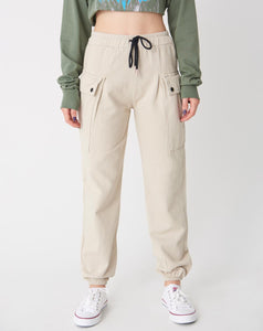 Off White Cargo Pocket Trousers
