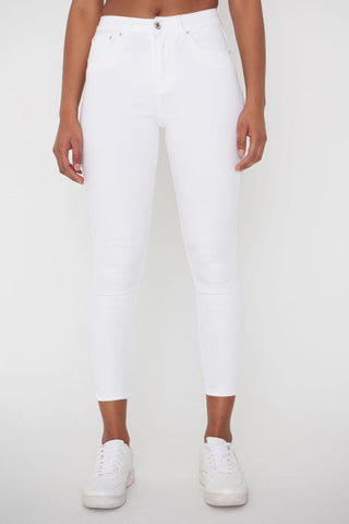White Push-up Trousers