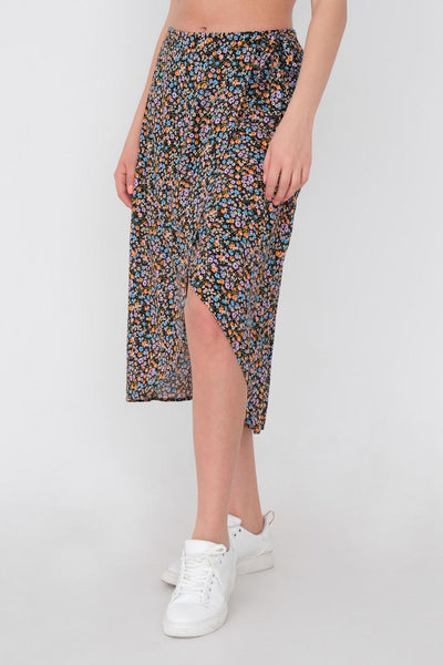 Colourful Binding Detailed Skirt