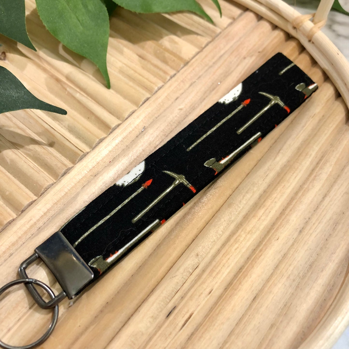 Jason Voorchees Print Fabric Keychain, Key Fob