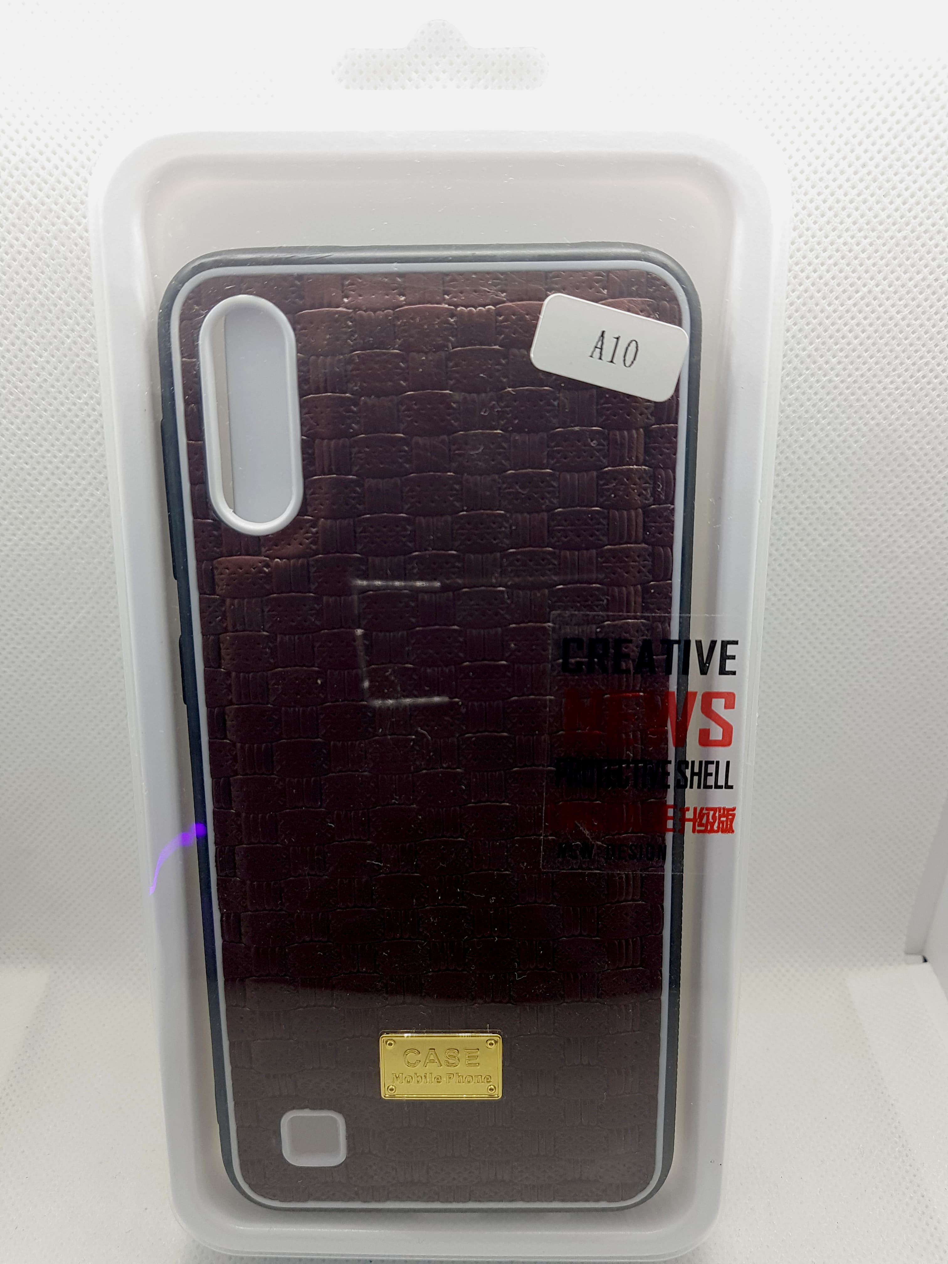geur Aas reflecteren Samsung Galaxy A10 hoesje achterkant donker bruin fashion case – David  Telecom