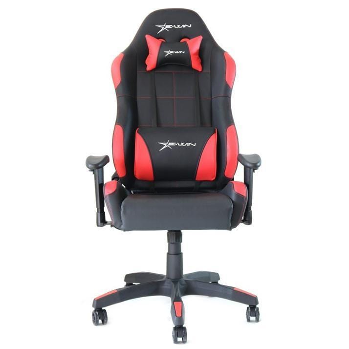 Ewin Gaming Chair Champion Series 4D Armrests 85/°-155/° Recliner Memory Foam PU Leather Ergonomic High-Back Racing Computer Office Chair CPB-Red