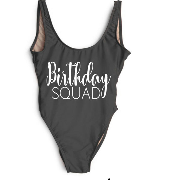 birthday squad swimsuit