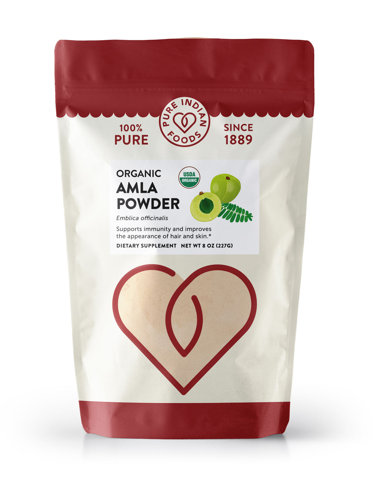 Organic Amla Powder, certified organic, fine ground dissolves completely in  water – Pure Indian Foods