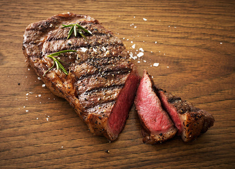 Wagyu Steak on Wood Cutting Board