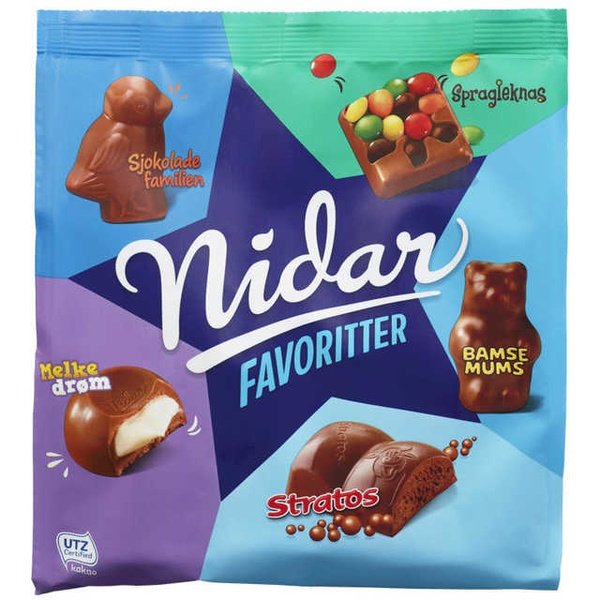 Nidar favourites Stratos 300 gram favoritter) – Foodstore