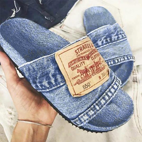 levi jean sandals