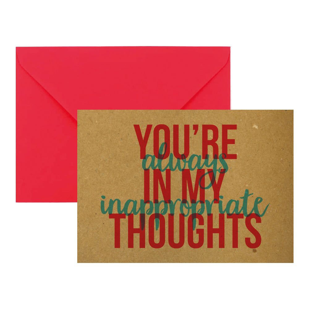 Onderling verbinden Voor een dagje uit spreker Kaart met envelop - You're in my thoughts – Beezonder