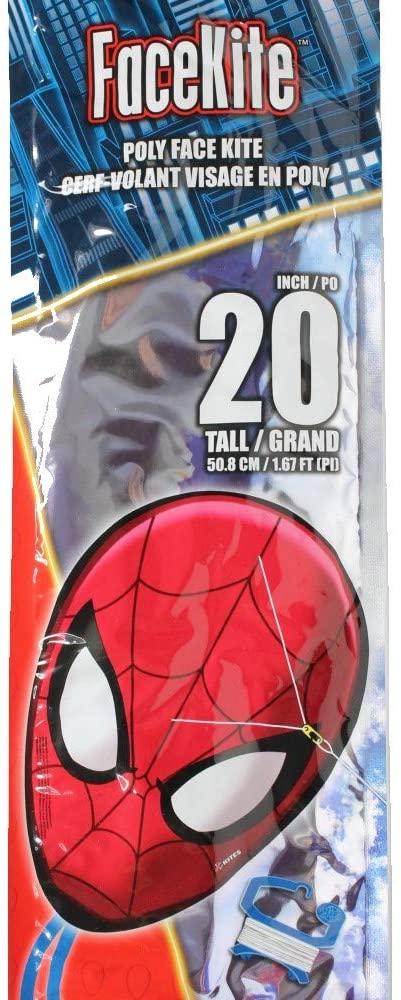 X Kites 20 Inch Poly Sky Diamond Kite Marvel Spiderman Face NEW 