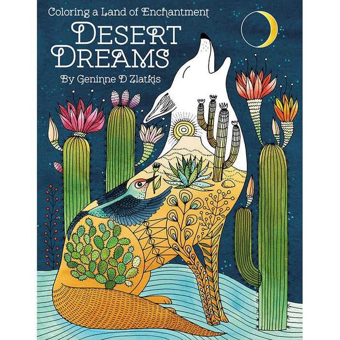 Amber Lotus Publishing - Desert Dreams Coloring Book by Geninne Zlatkis | Amber Lotus Publishing