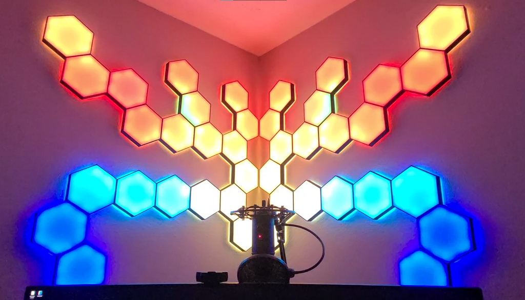 DIY Nanoleaf Style Hexagon Kit 6.5" Panels Ambient Lighting