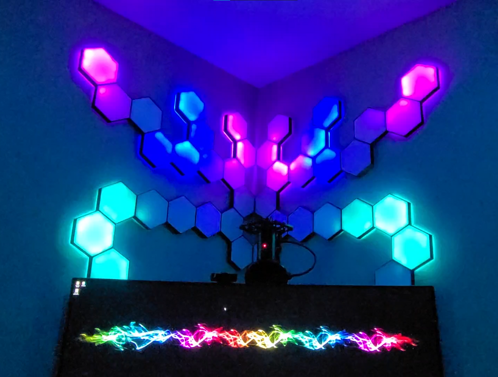 DIY Nanoleaf Style Hexagon Kit 6.5" Panels Ambient Lighting
