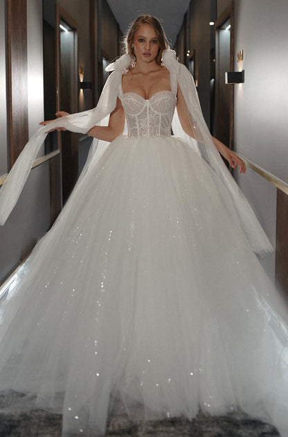 Long Train Wedding Dresses & Gowns | Online Bridal Shop – OLIVIA BOTTEGA