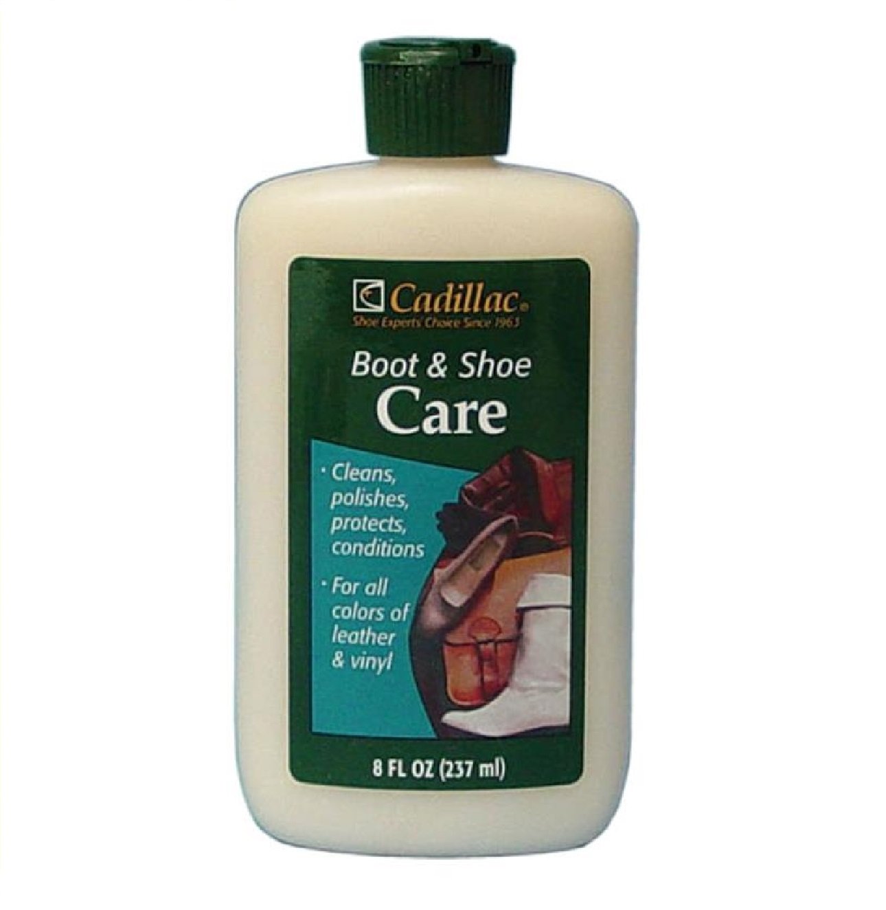 Cadillac Boot and Shoe Leather Lotion 8 Ounces - Cleans, Conditions,  Protects, and Polishes Leather Footwear and Accessories : Automotive 