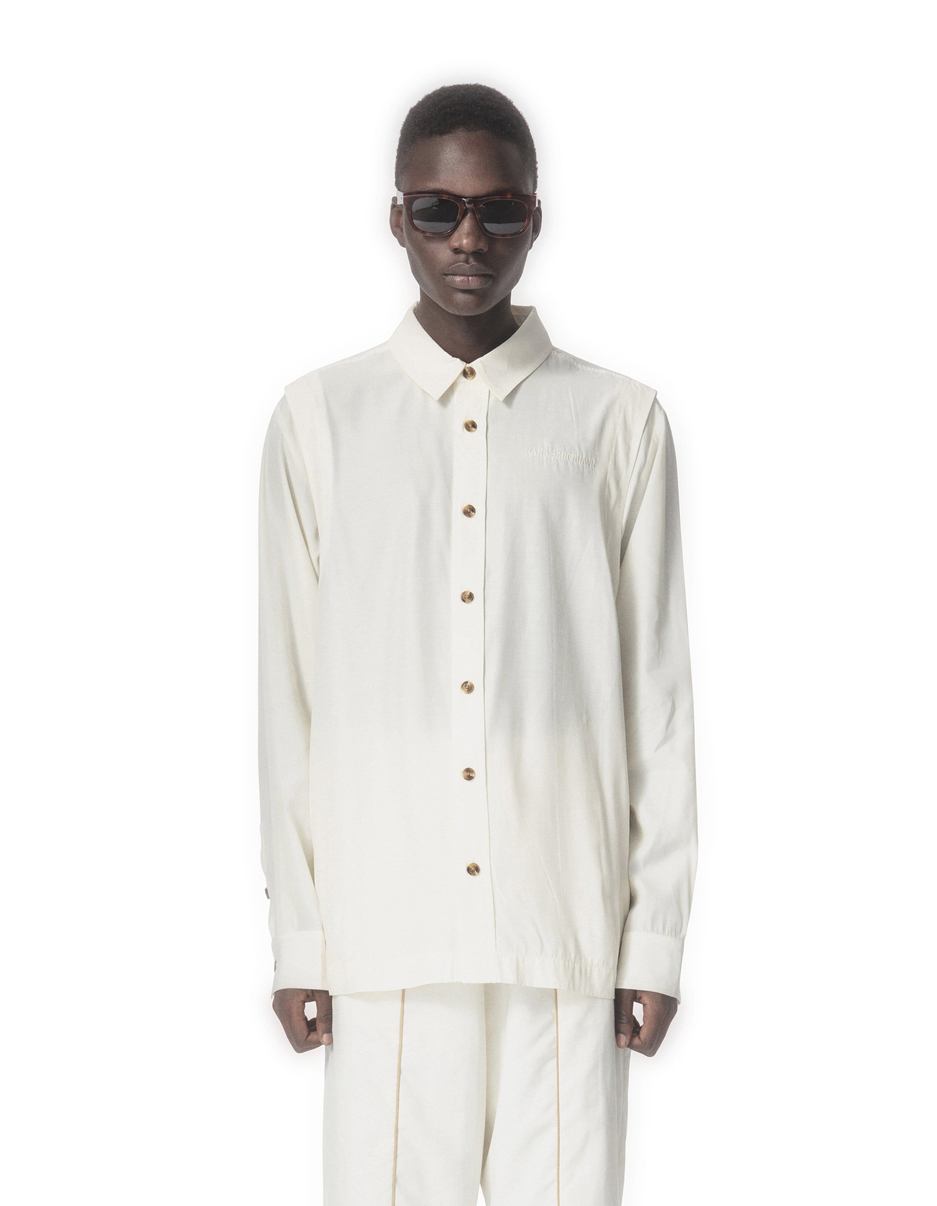 logik Svane fornuft Han Kjøbenhavn skjorte LAYER SHIRT off white – Boutique Dig & Mig