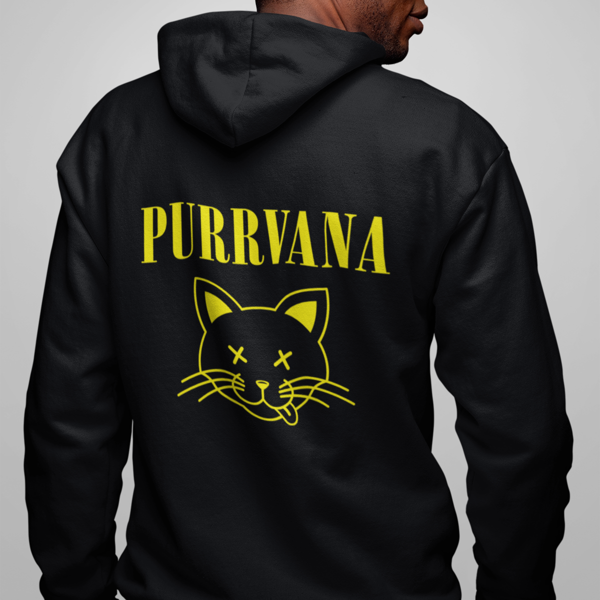 purrvana cat hoodie