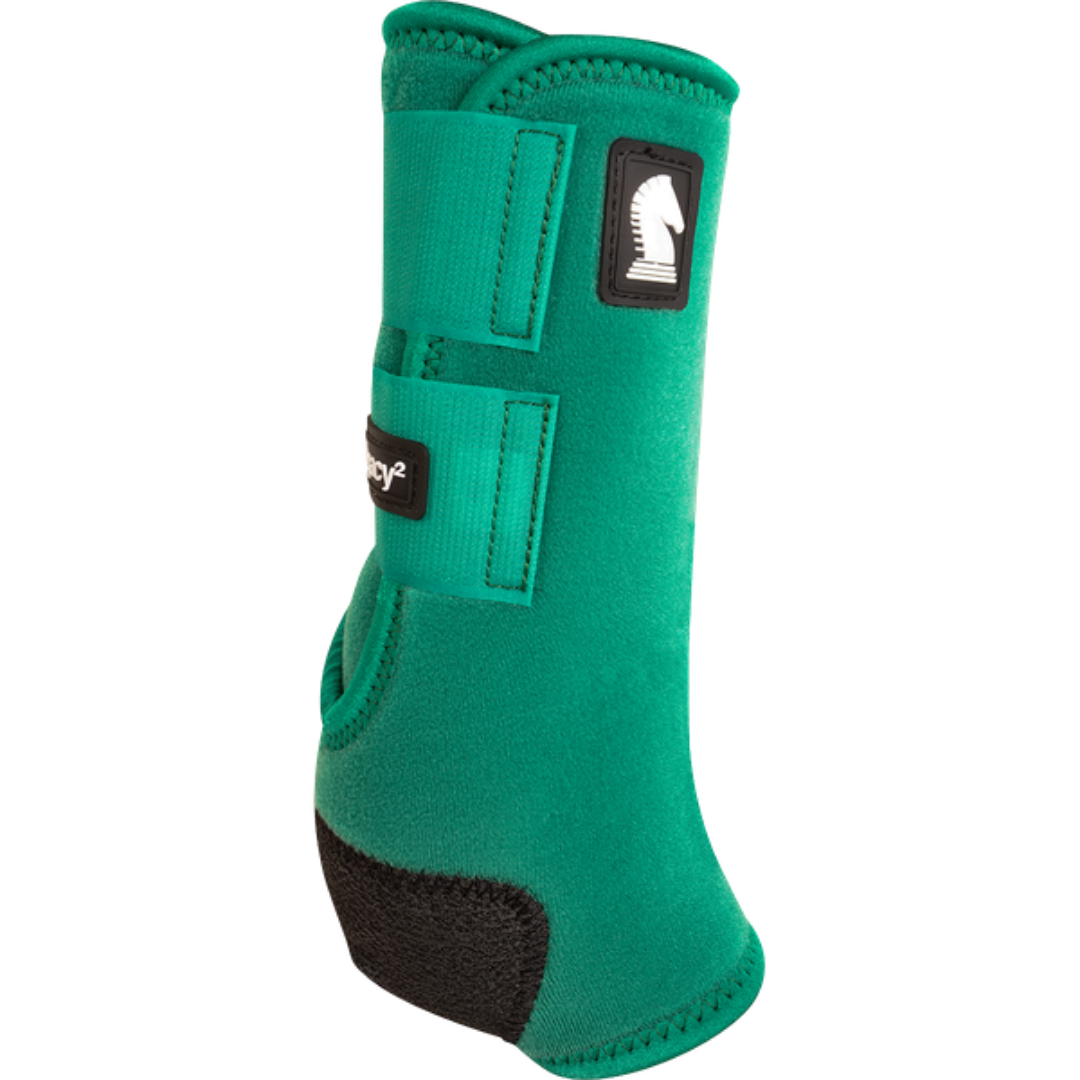 Classic Equine Horse Bell Front Hind Boots Classic Legacy System Emerald 