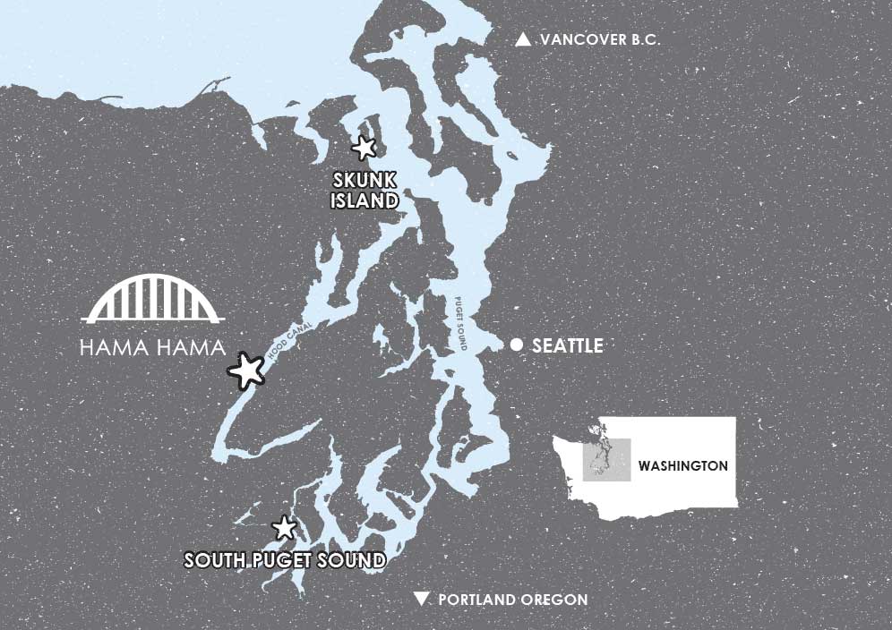 map graphic of the Puget Sound.