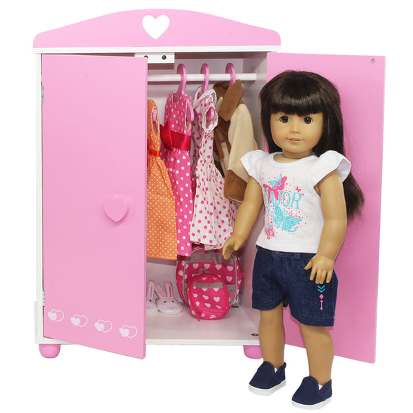 doll-armoire-furniture-storage-closet-for-american-girl-other-18-in-pink-butterfly-closet