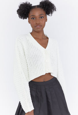 Link to Cropped Cardigan Sweater White