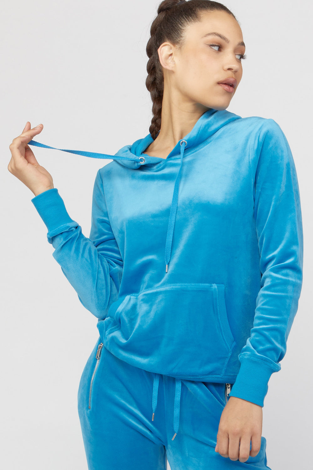 Oversized Drawstring Hoodie Royal Blue